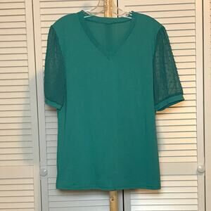 Spring Fashion V-neck Short Sleeve Blouse S